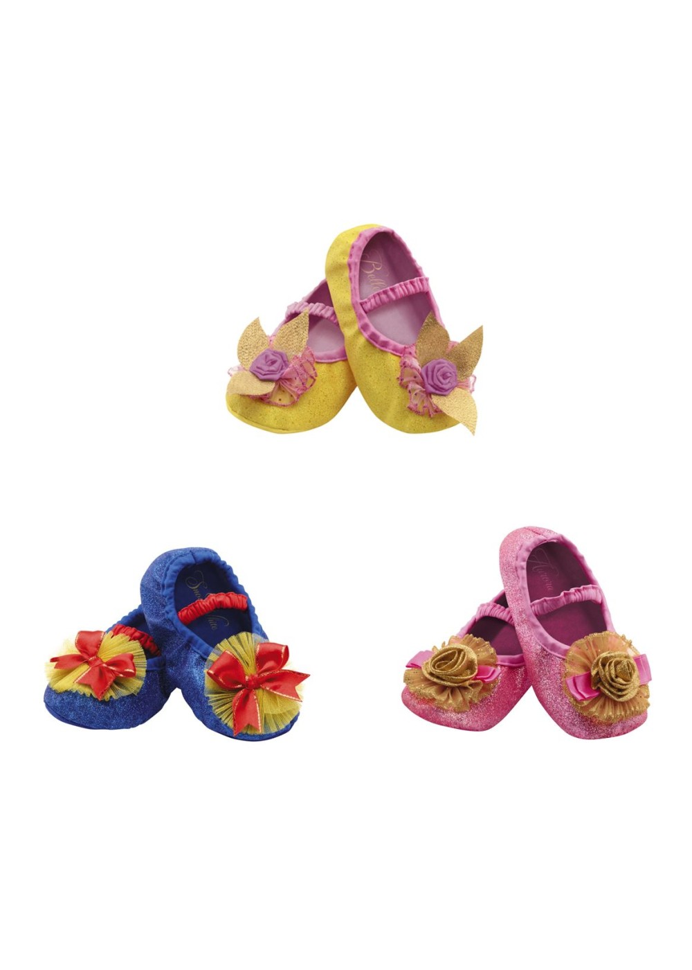 Disney Princess Aurora Belle And Snow White Toddler Slippers Kit